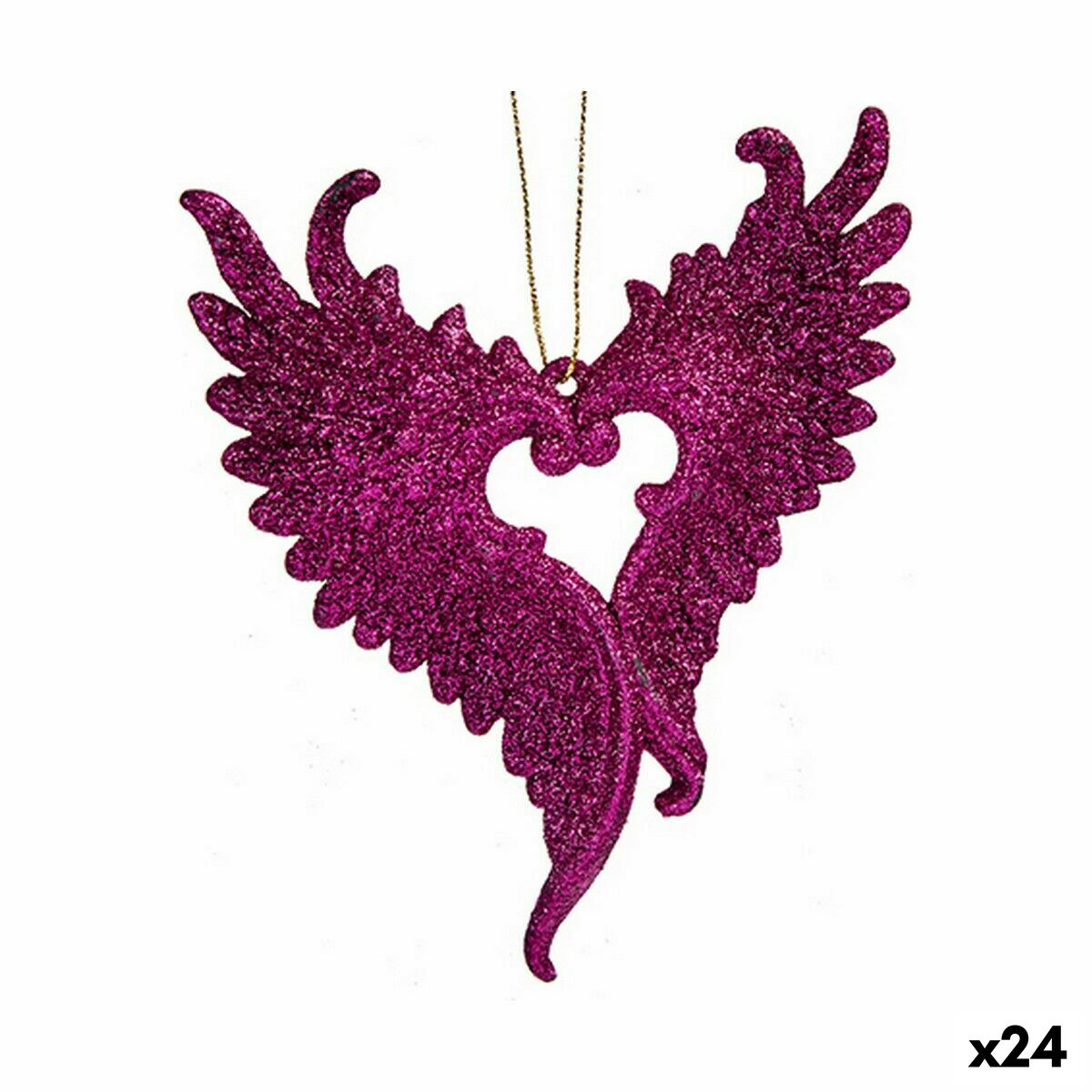 4899888661009 - Weihnachtsschmuck Engelsflügel Pink Kunststoff Glitzernd 12 x 13 x 25 cm (24 Stück) 4899888661009 - Weihnachtsschmuck Engelsflügel Pink Kunststoff Glitzernd 12 x 13 x 25 cm (24 Stück)