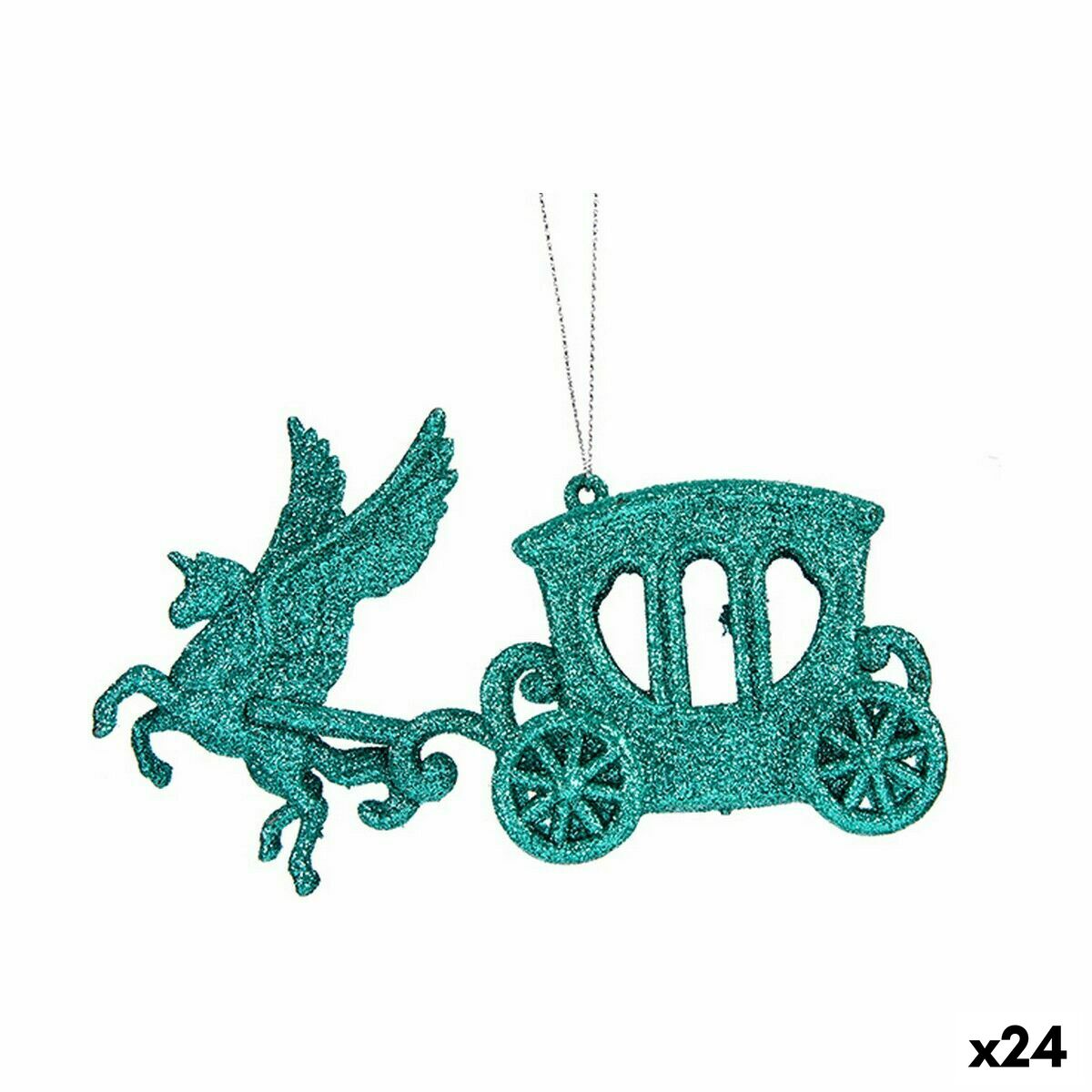 4899888661146 - Weihnachtsschmuck Magic Kutsche grün Kunststoff Glitzernd 15 x 85 x 45 cm (24 Stück) 4899888661146 - Weihnachtsschmuck Magic Kutsche grün Kunststoff Glitzernd 15 x 85 x 45 cm (24 Stück)