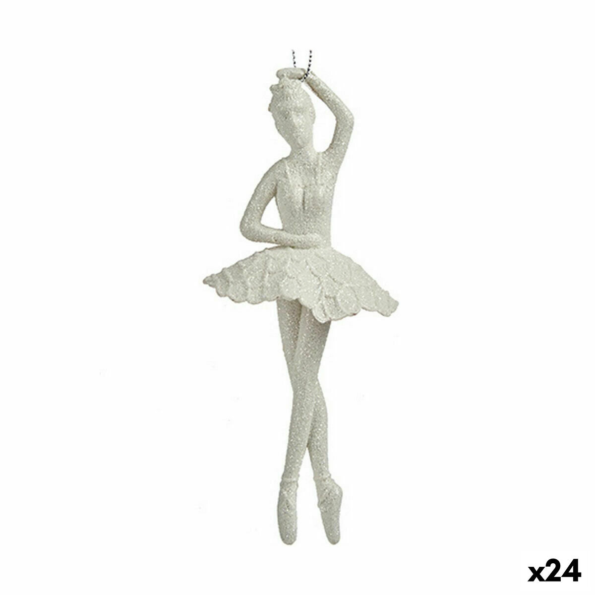 4899888661290 - Weihnachtsschmuck Ballerina Weiß Kunststoff Glitzernd 67 x 16 x 67 cm (24 Stück) 4899888661290 - Weihnachtsschmuck Ballerina Weiß Kunststoff Glitzernd 67 x 16 x 67 cm (24 Stück)