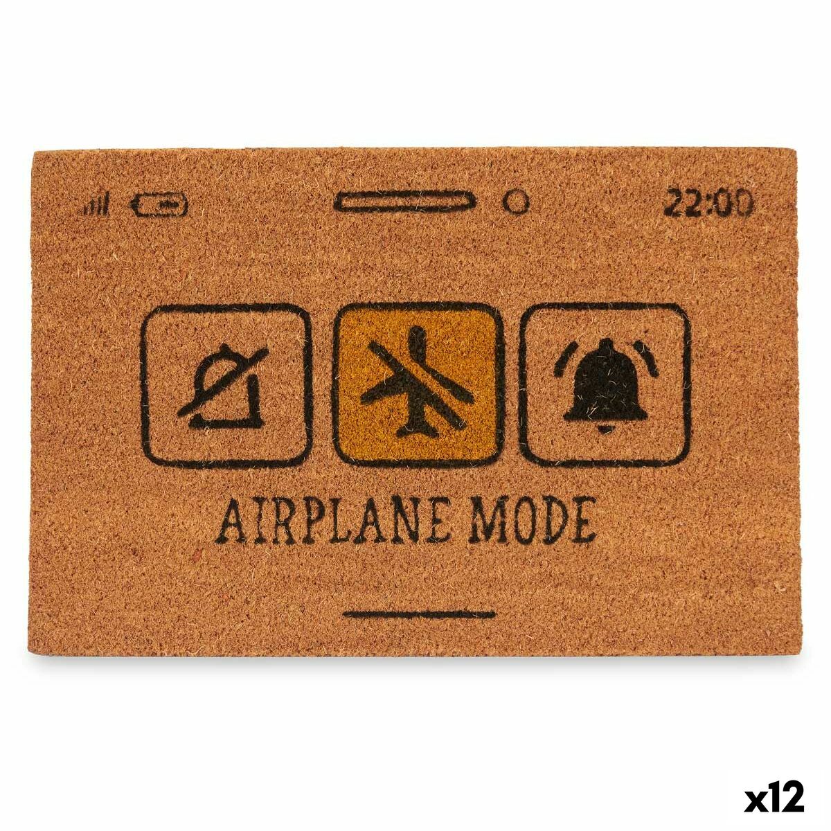 4899888661801 - Fußmatte Airplane Mode Gelb natürlich 60 x 1 x 40 cm (12 Stück)