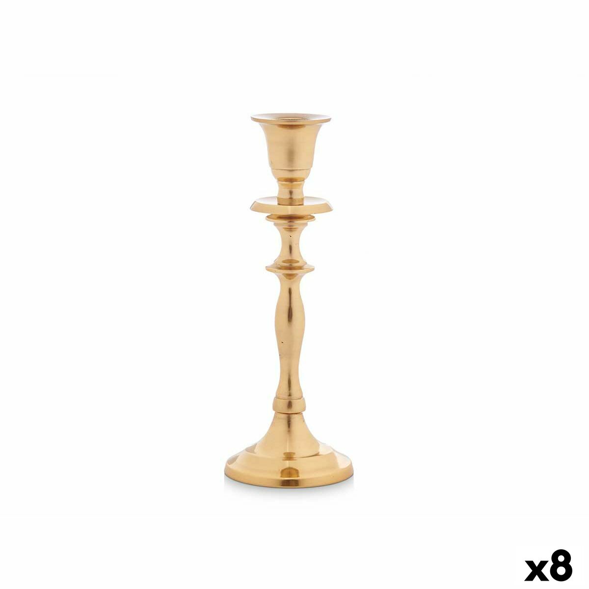4899888661955 - Kerzenleuchter Gold Aluminium 45 x 20 x 75 cm (8 Stück) 4899888661955 - Kerzenleuchter Gold Aluminium 45 x 20 x 75 cm (8 Stück)