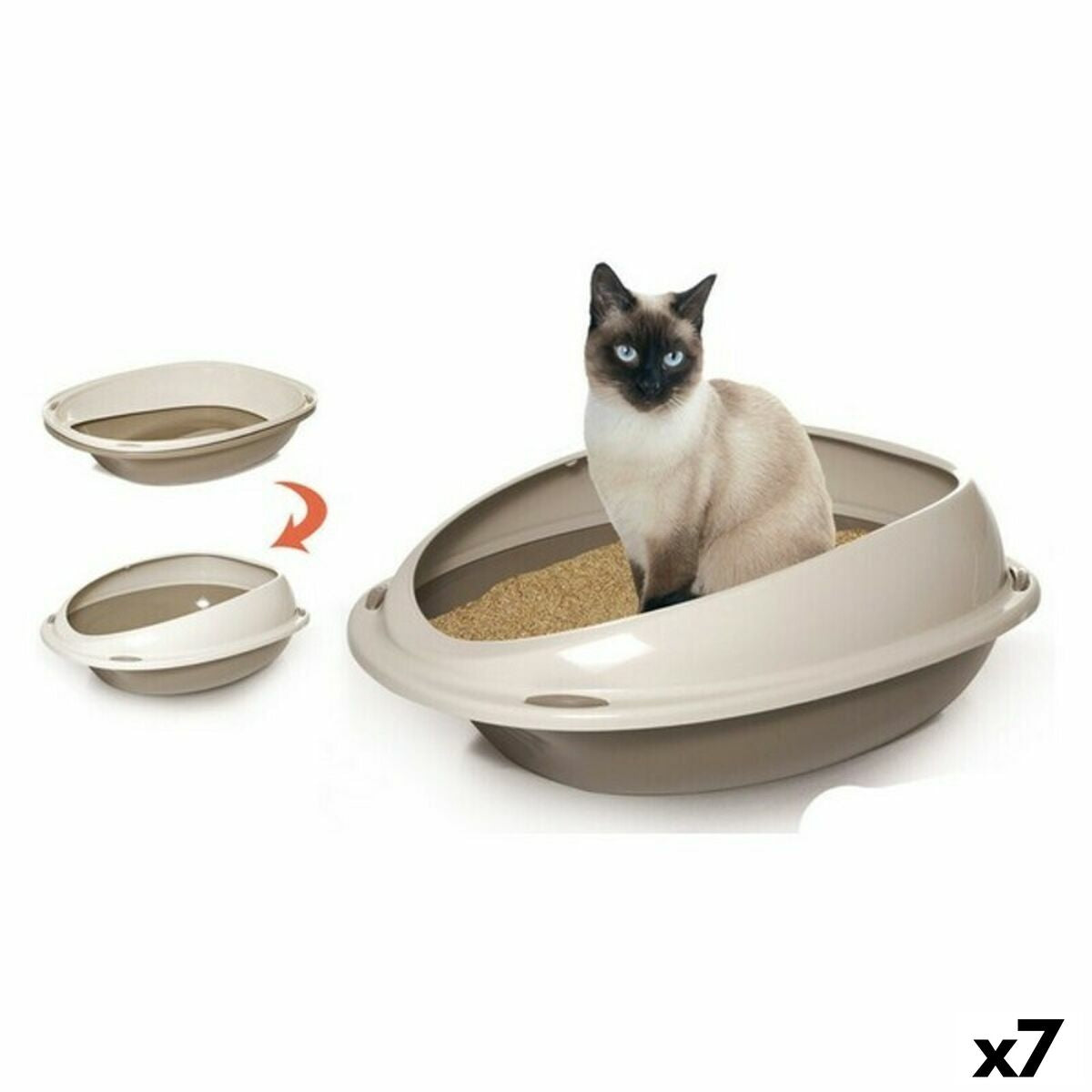 4899888664024 - Katzenstreubox GP10533 57 x 40 x 19 cm (7 Einheiten) (57 cm)