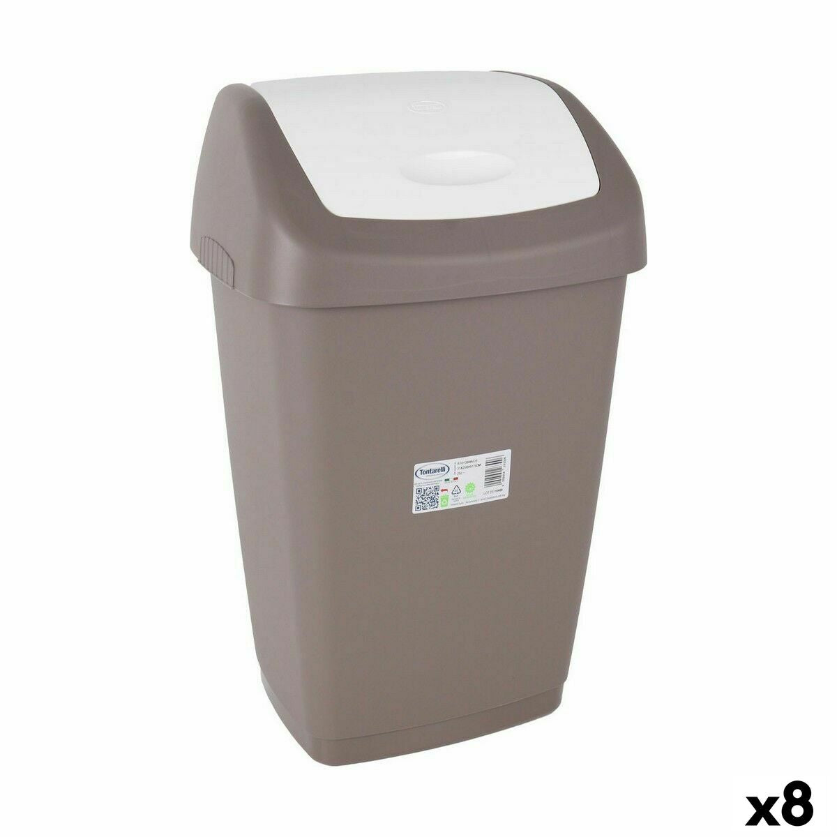 4899888686118 - Papierkorb Aurora Neigung Braun (8 Stück)