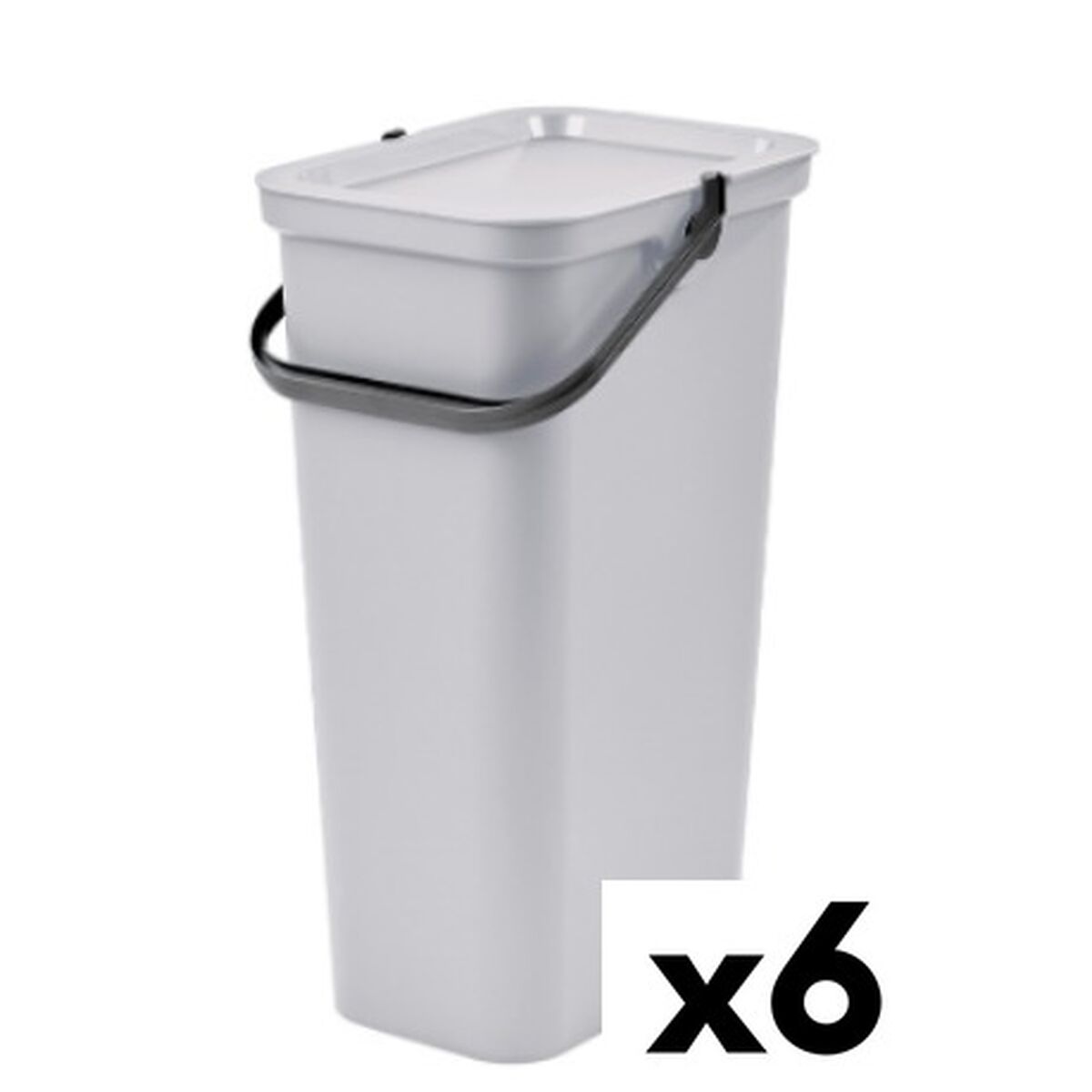 4899888686484 - Recycling Papierkorb Moda 24 L Weiß (6 Stück) 4899888686484 - Recycling Papierkorb Moda 24 L Weiß (6 Stück)