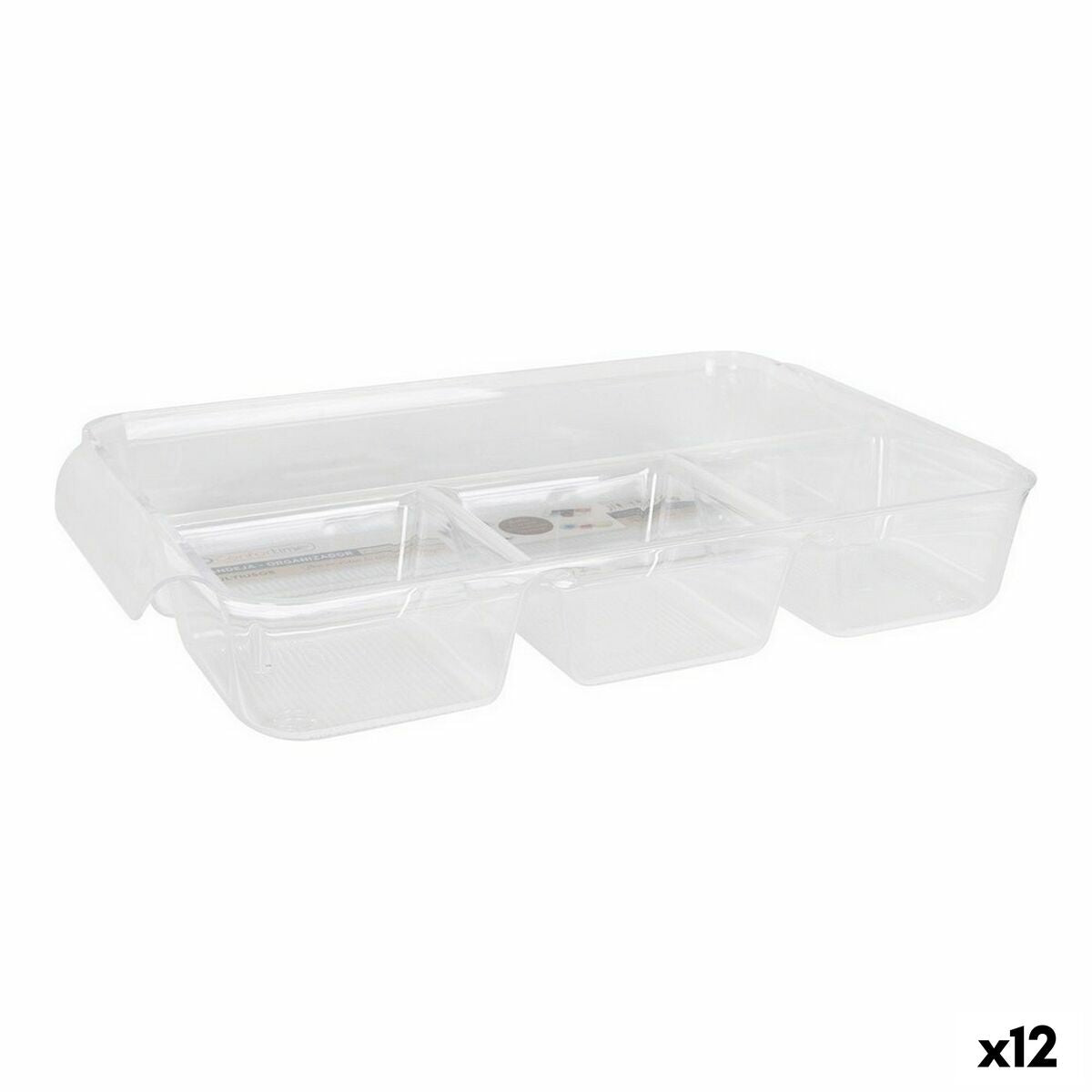 4899888700760 - Multi-Purpose Organiser Transparent 375 x 235 x 5 cm (12 Units)