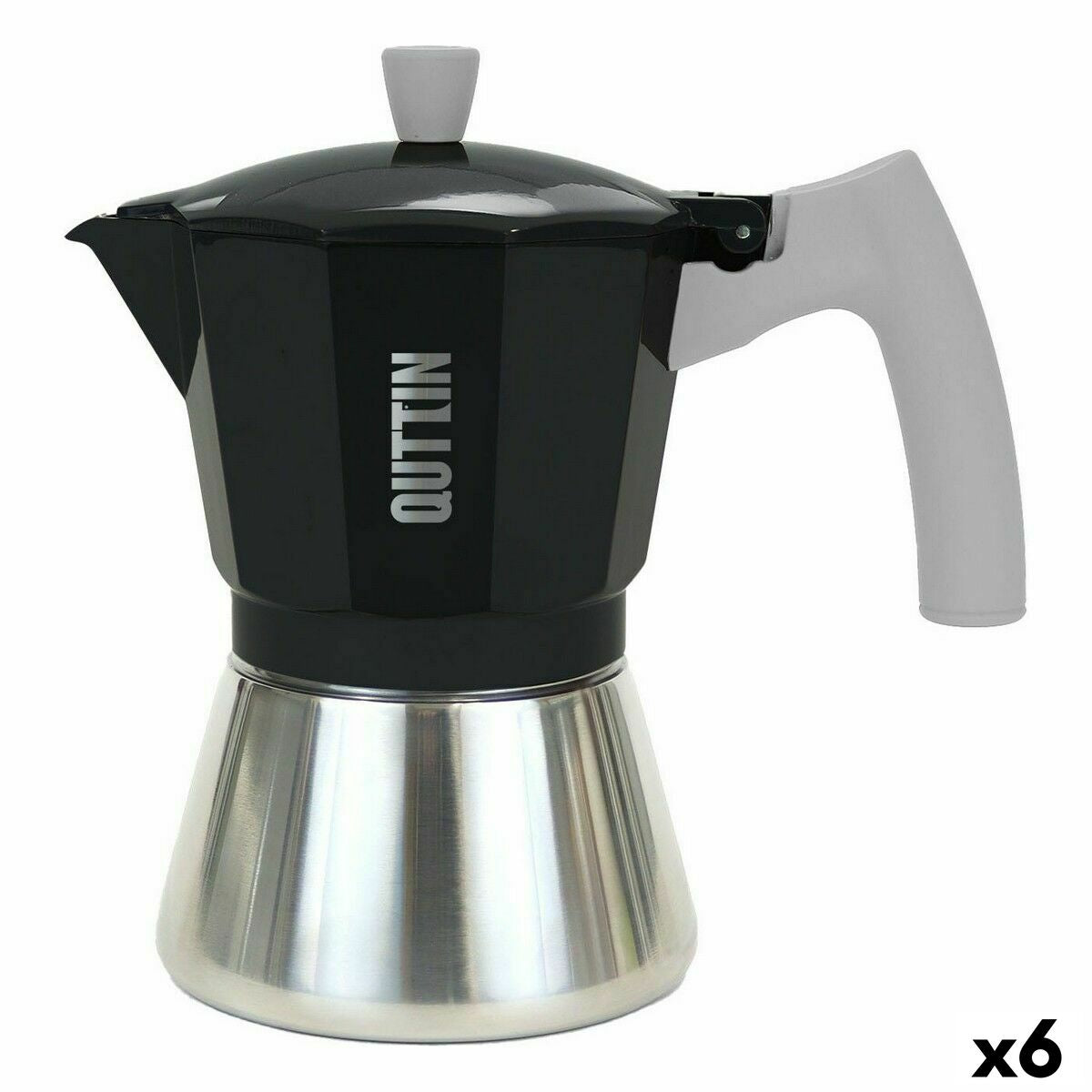 4899888708346 - Italienische Kaffeemaschine 6 Tassen Aluminium Stahl 300 ml (6 Stück)