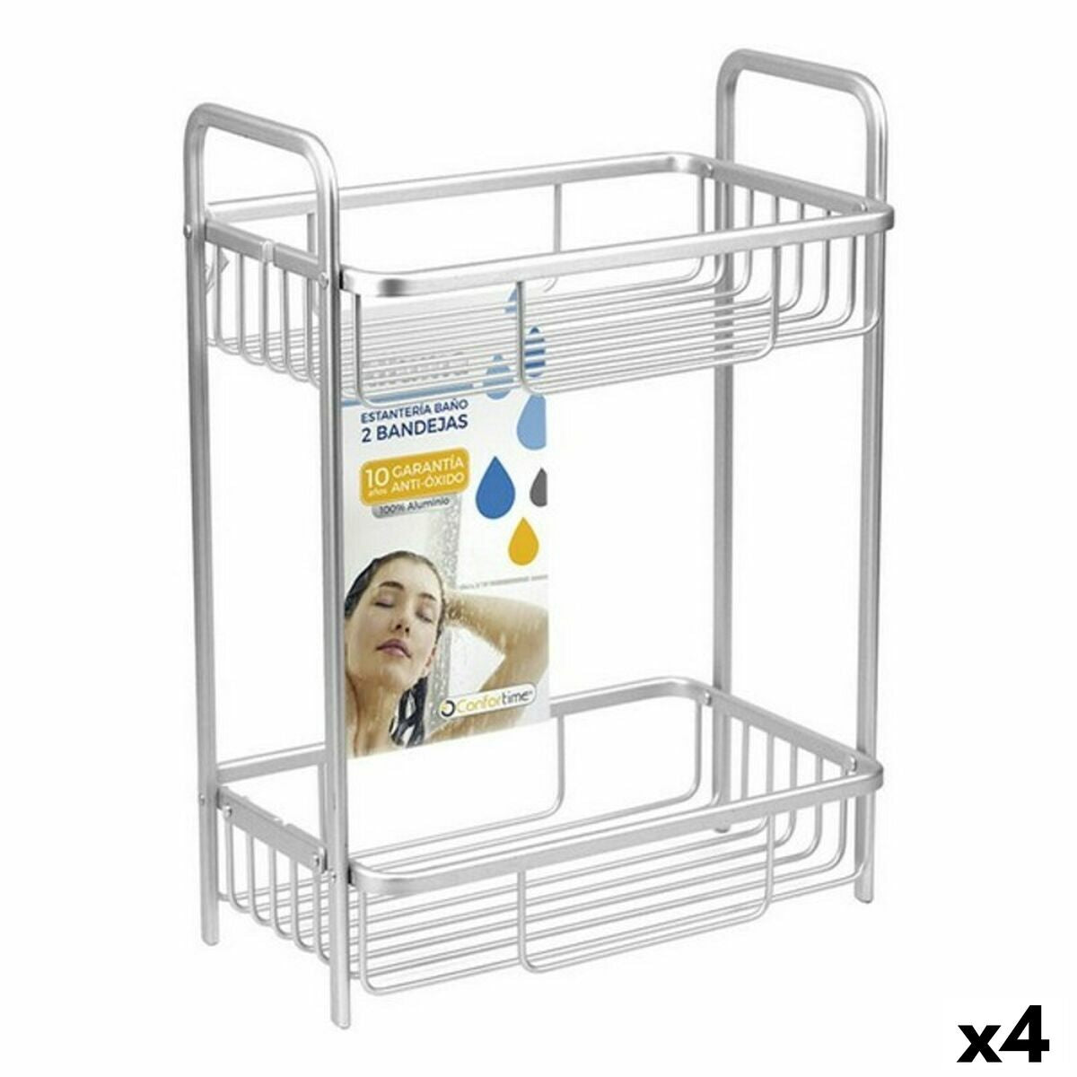 4899888716471 - Badezimmerregal Alluma 29 x 18 x 40 cm (4 Stück) 4899888716471 - Badezimmerregal Alluma 29 x 18 x 40 cm (4 Stück)