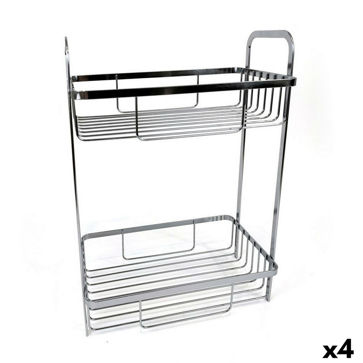 4899888716747 - Badezimmerregal Chromed Silberfarben 29 x 18 x 39 cm (4 Stück) 4899888716747 - Badezimmerregal Chromed Silberfarben 29 x 18 x 39 cm (4 Stück)