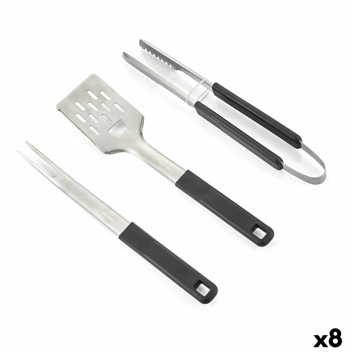 4899888720515 - Barbecue Utensils Set 3 Pieces (8 Units)