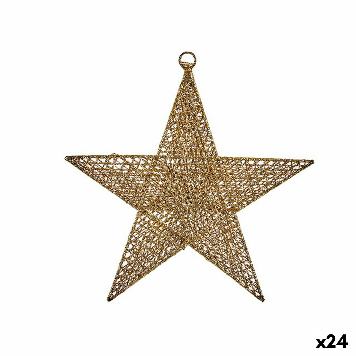 4899888721154 - Weihnachtskauble Star Golden Metal 30 x 32 x 05 cm (24 Einheiten) 4899888721154 - Weihnachtskauble Star Golden Metal 30 x 32 x 05 cm (24 Einheiten)