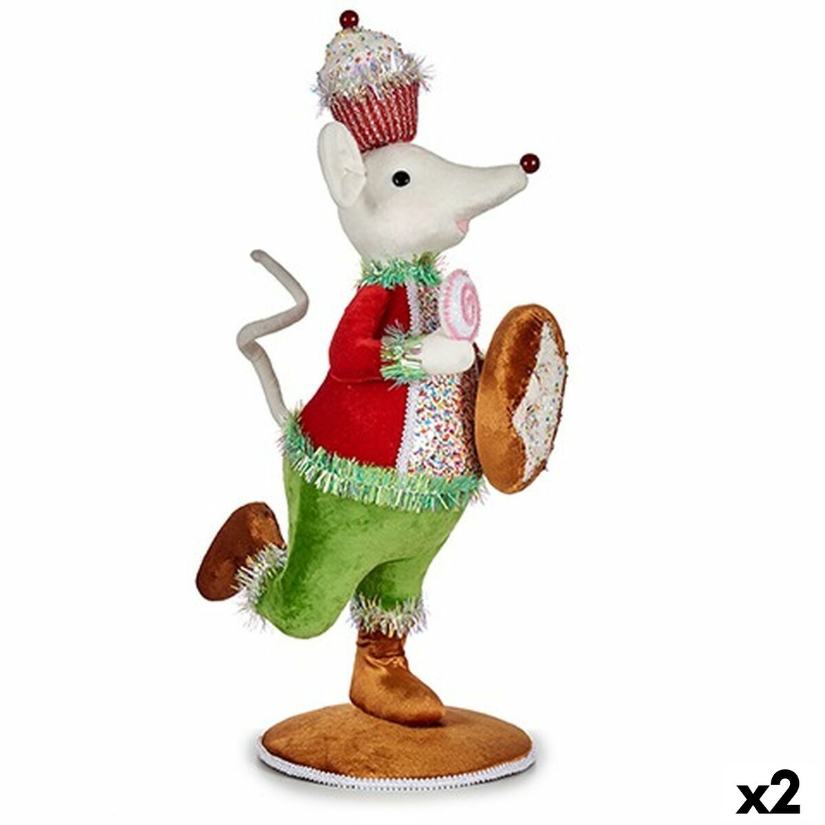 4899888721390 - Decorative Figure Mouse 20 x 55 x 24 cm (2 Units)