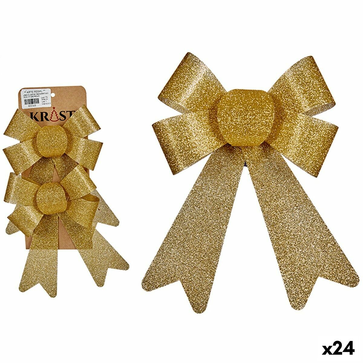 4899888721703 - Weihnachtsdekoration Set Lasso Golden PVC 16 x 3 x 18 cm (24 Einheiten)