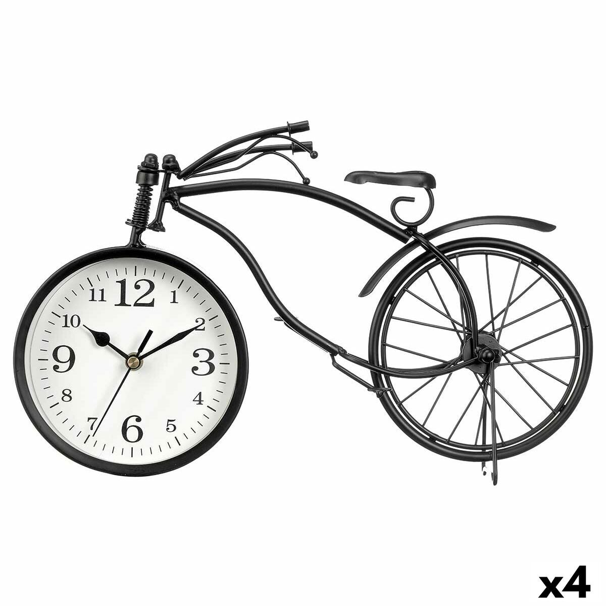 4899888723585 - Tischuhr Fahrrad Black Metall 36 x 22 x 7 cm (4 Einheiten)