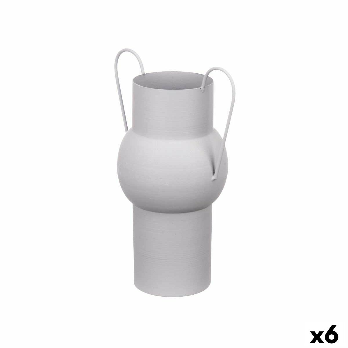 4899888723905 - Vase Grau Stahl 22 x 32 x 14 cm (6 Stück)