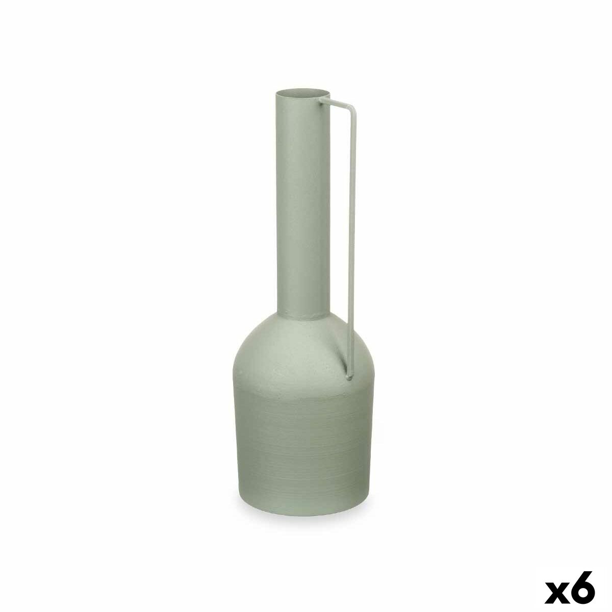 4899888723950 - Vase groß grün Stahl 13 x 39 x 13 cm (6 Stück)