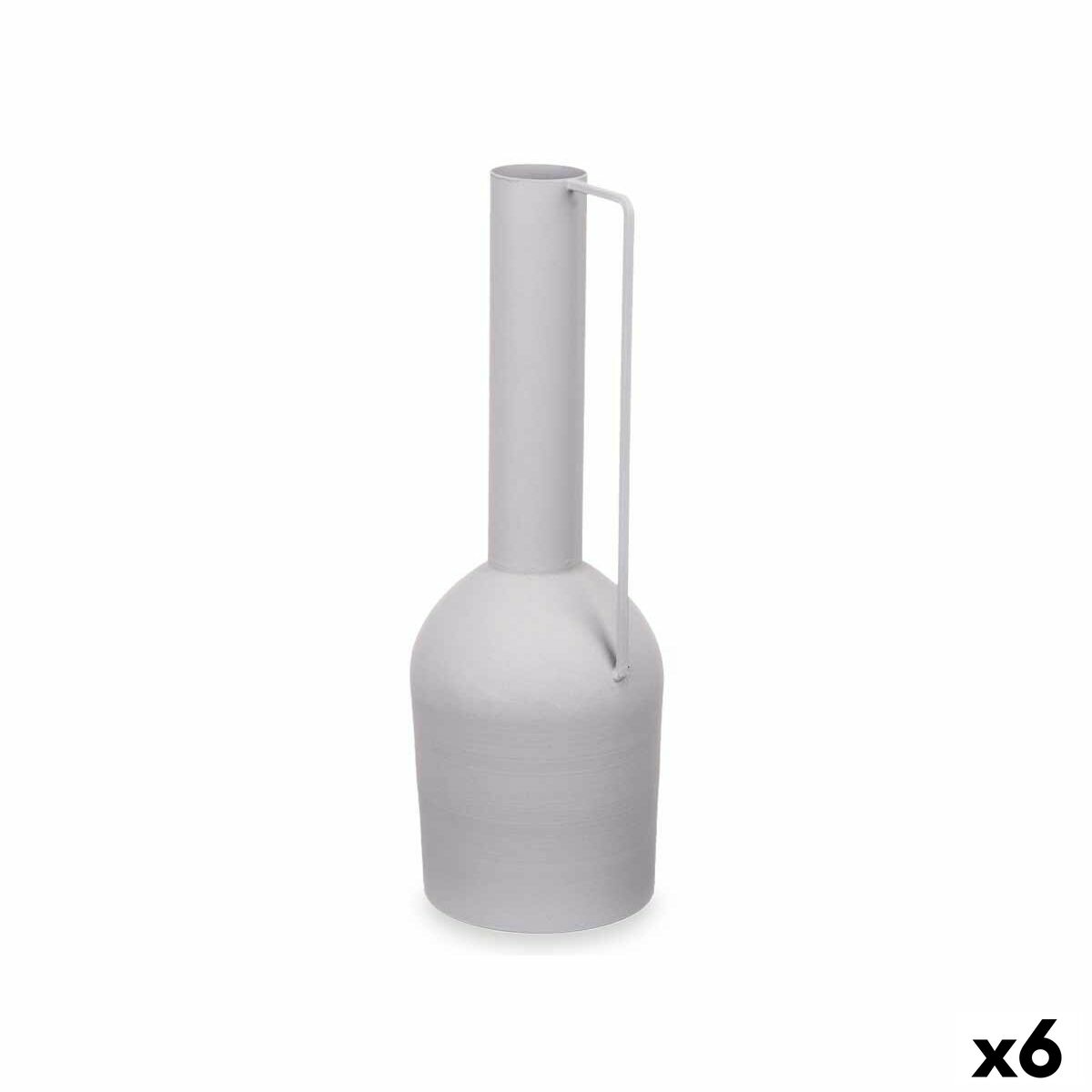 4899888723967 - Vase -Höhe grauer Stahl 13 x 39 x 13 cm (6 Einheiten)