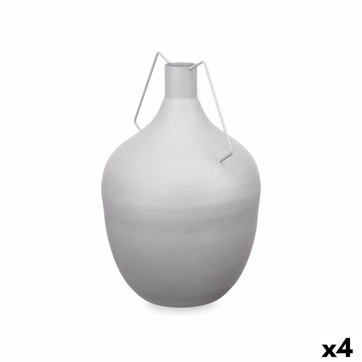 4899888724025 - Vase Karaffe Grau Stahl 24 x 40 x 24 cm (4 Stück)