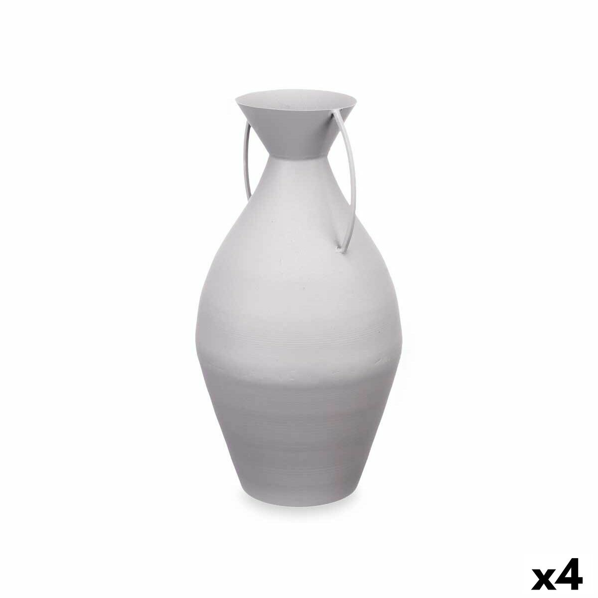 4899888724063 - Vase Grau Stahl 22 x 43 x 22 cm (4 Stück)