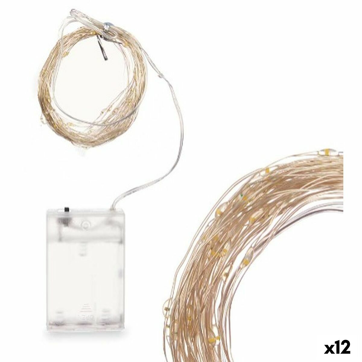 4899888724810 - Kranz aus LED -Leuchten weiß 104 m (12 Einheiten) 4899888724810 - Kranz aus LED -Leuchten weiß 104 m (12 Einheiten)