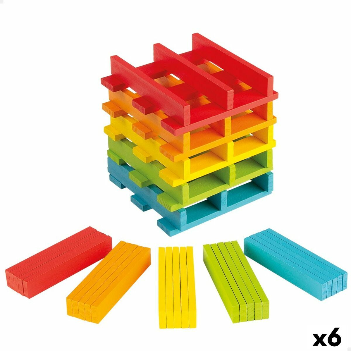 4899888729242 - Konstruktionsspiel 100 Stücke 10 x 05 x 18 cm (6 Stück) 4899888729242 - Konstruktionsspiel 100 Stücke 10 x 05 x 18 cm (6 Stück)
