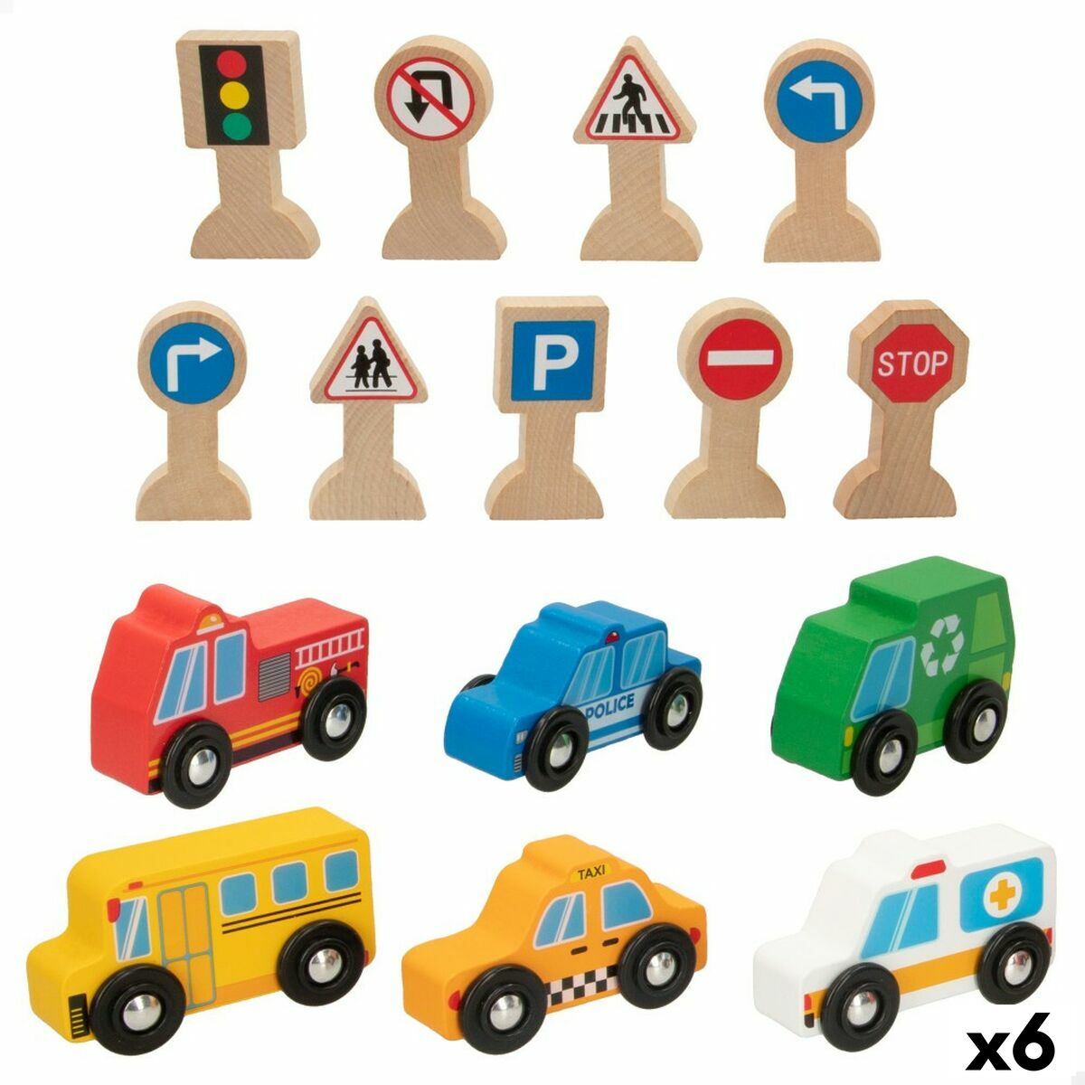 4899888729440 - Spielset Fahrzeuge 15 Stücke (6 Stück)