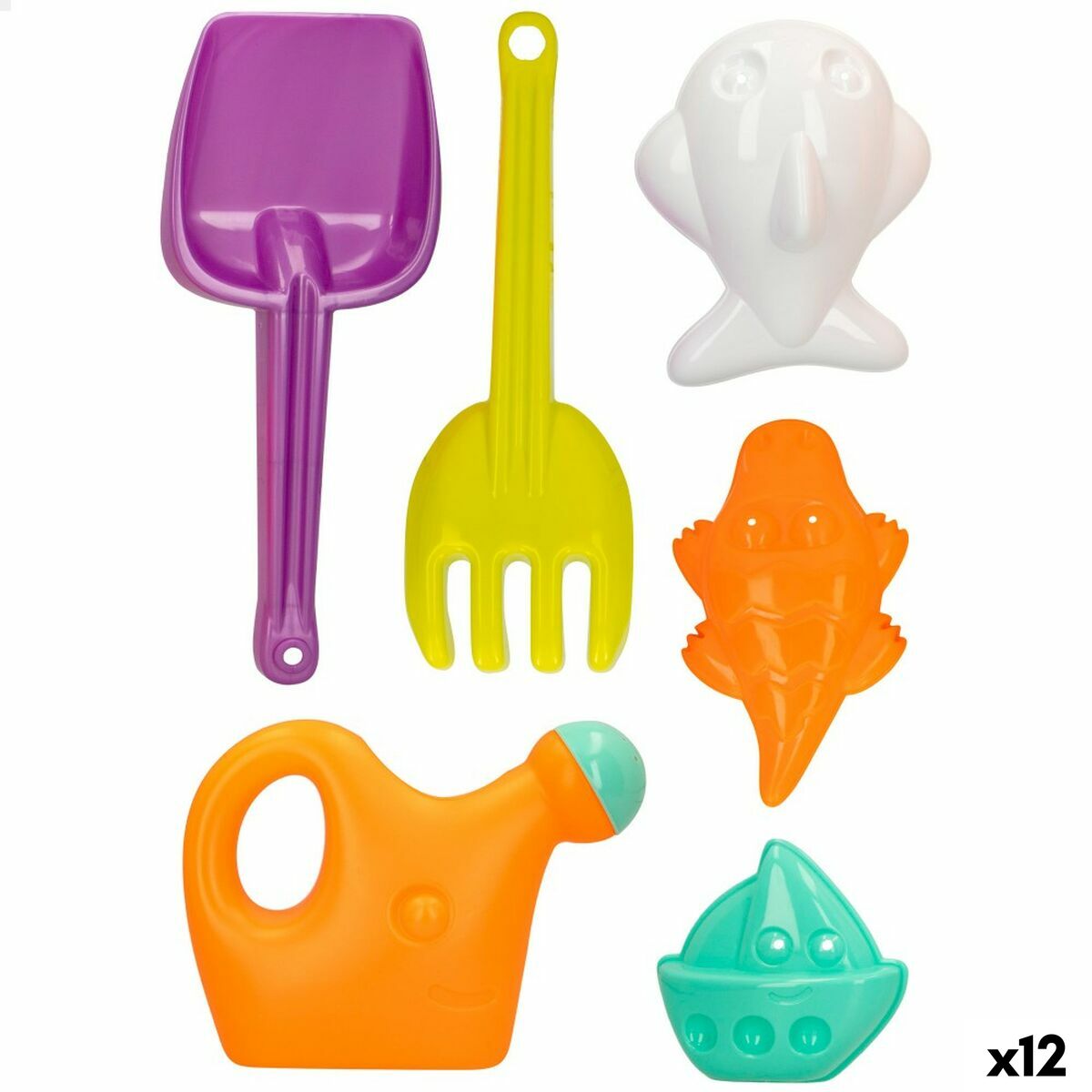 4899888729877 - Strandspielzeuge-Set 6 Stücke 27 cm (12 Stück) 4899888729877 - Strandspielzeuge-Set 6 Stücke 27 cm (12 Stück)