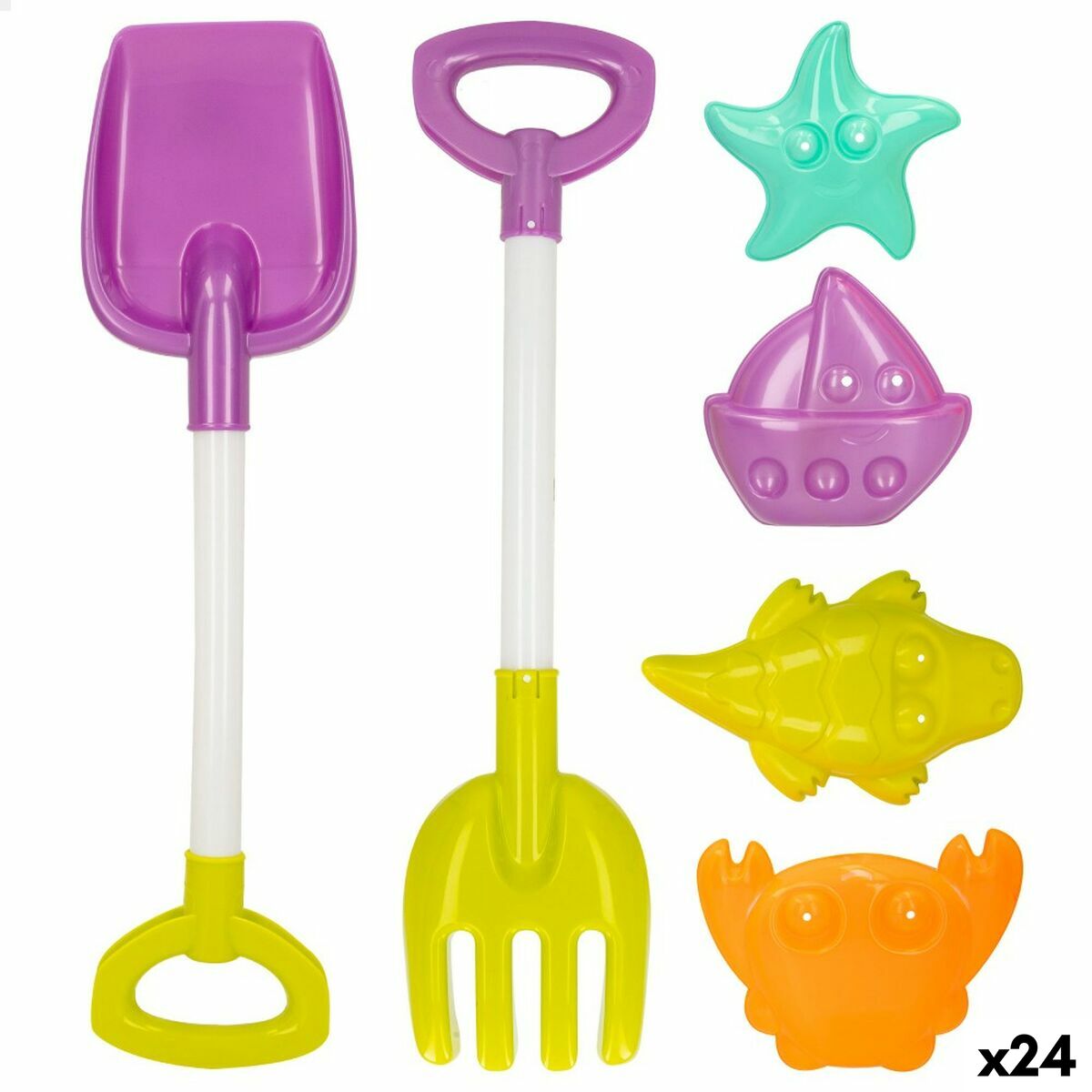 4899888729891 - Strandspielzeuge-Set 39 cm (24 Stück)