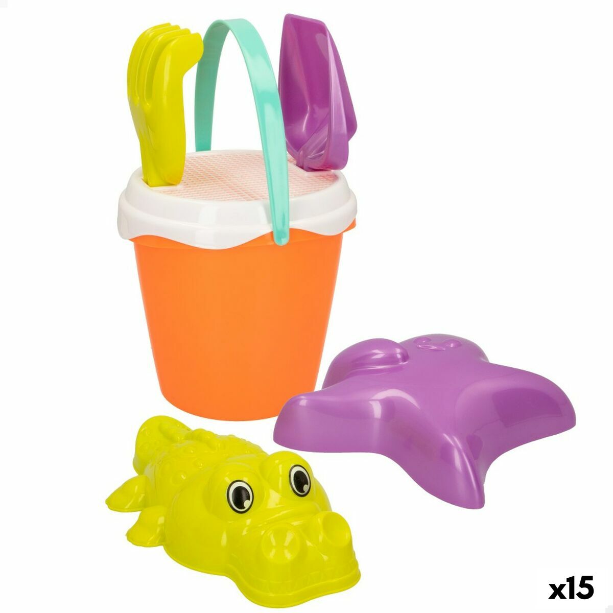 4899888730187 - Strandspielzeug Set Ø 18 cm Polypropylen (15 Einheiten)