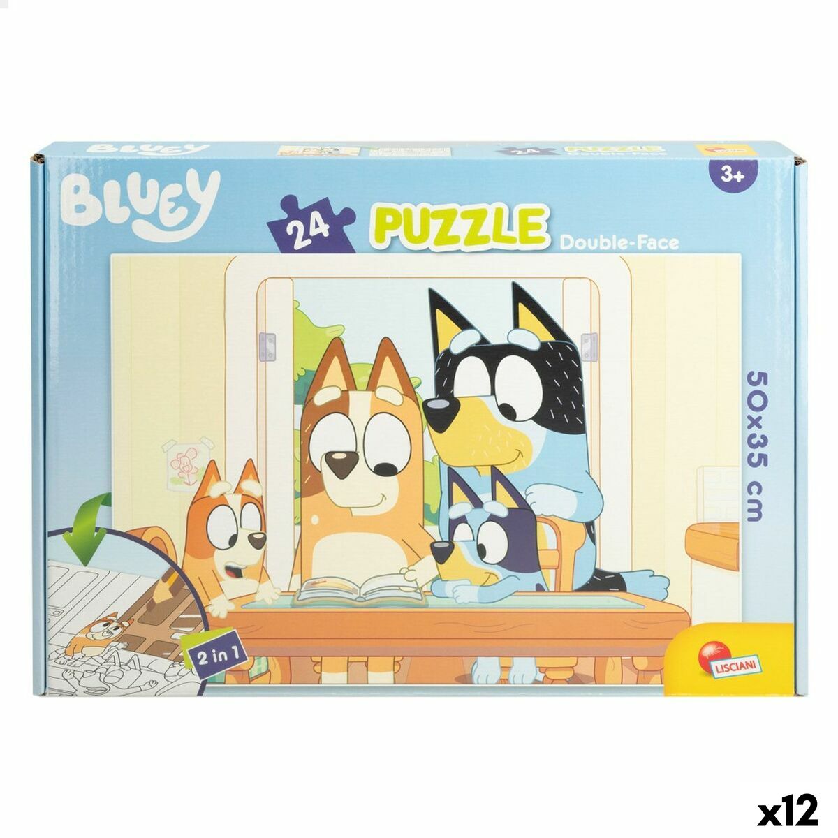 4899888730590 - Kinderpuzzle Beidseitig 24 Stücke 50 x 35 cm (12 Stück)