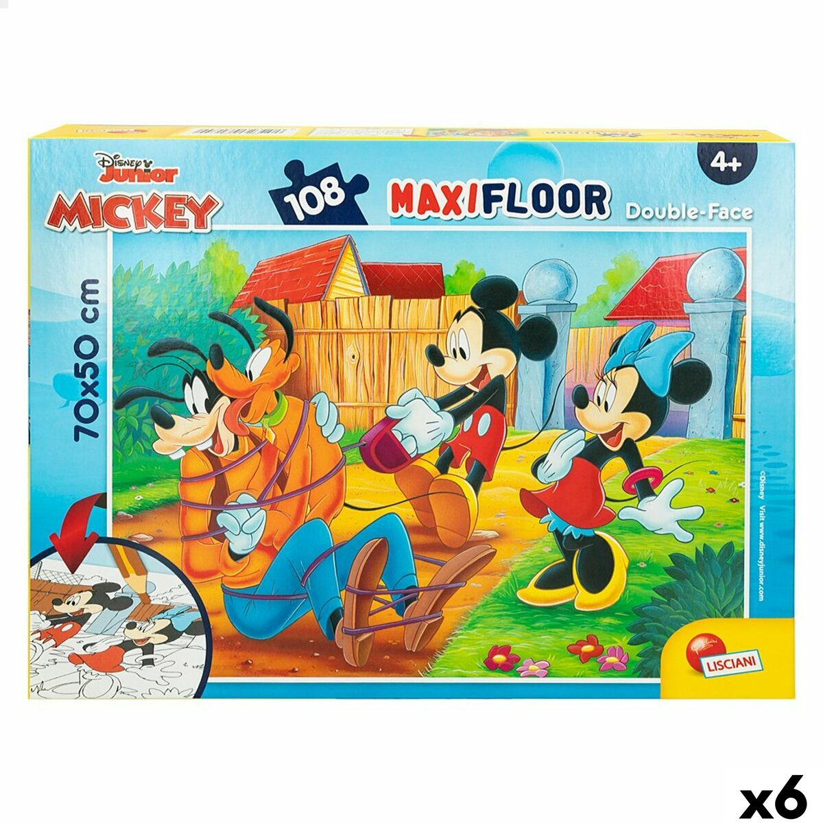 4899888730651 - Kinderpuzzle Beidseitig 108 Stücke 70 x 15 x 50 cm (6 Stück) 4899888730651 - Kinderpuzzle Beidseitig 108 Stücke 70 x 15 x 50 cm (6 Stück)