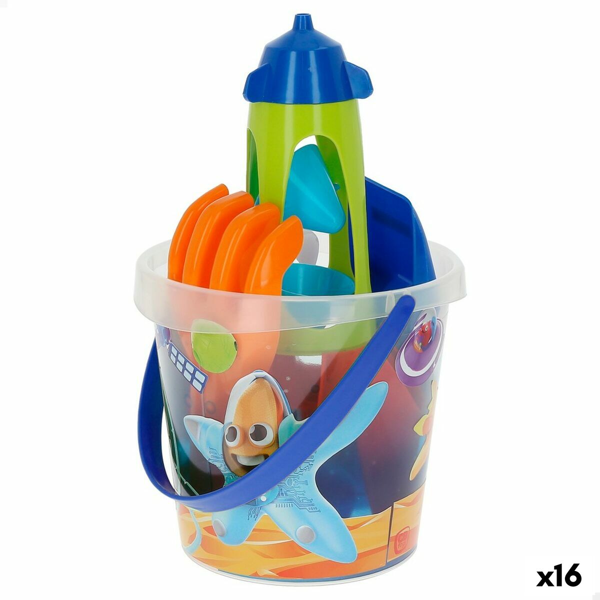 4899888730798 - Strandspielzeug Set Mr Craby Ø 18 cm Polypropylen (16 Einheiten)