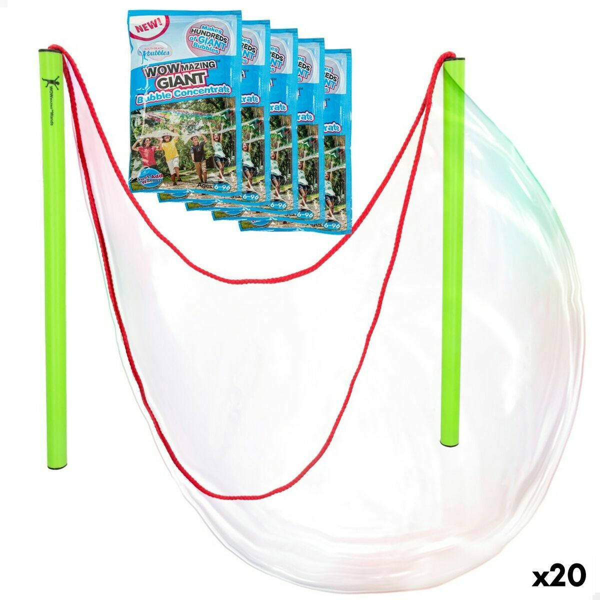 4899888733140 - Blasenblasspiel Wowmazing 41 cm (20 Einheiten) 4899888733140 - Blasenblasspiel Wowmazing 41 cm (20 Einheiten)
