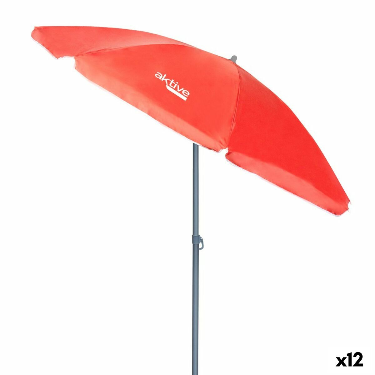 4899888733638 - Sonnenschirm UV50 Ø 180 cm Koralle Polyester Aluminium 180 x 187 x 180 cm (12 Stück)