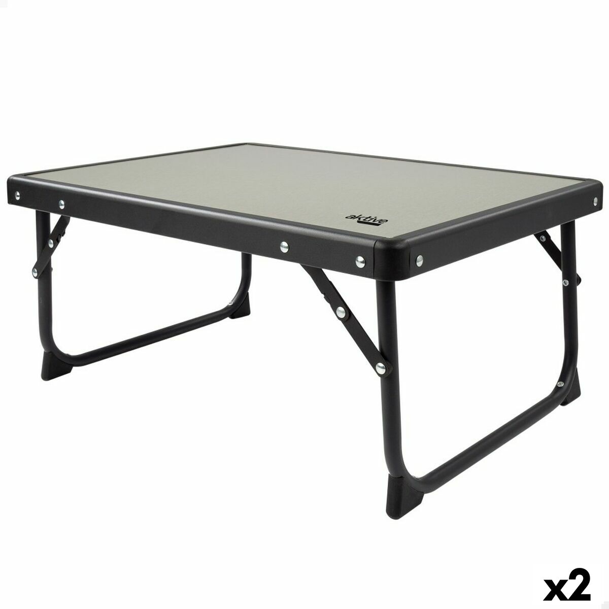 4899888734444 - Table Klapptisch Camping Grau 56 x 25 x 40 cm (2 Stück)