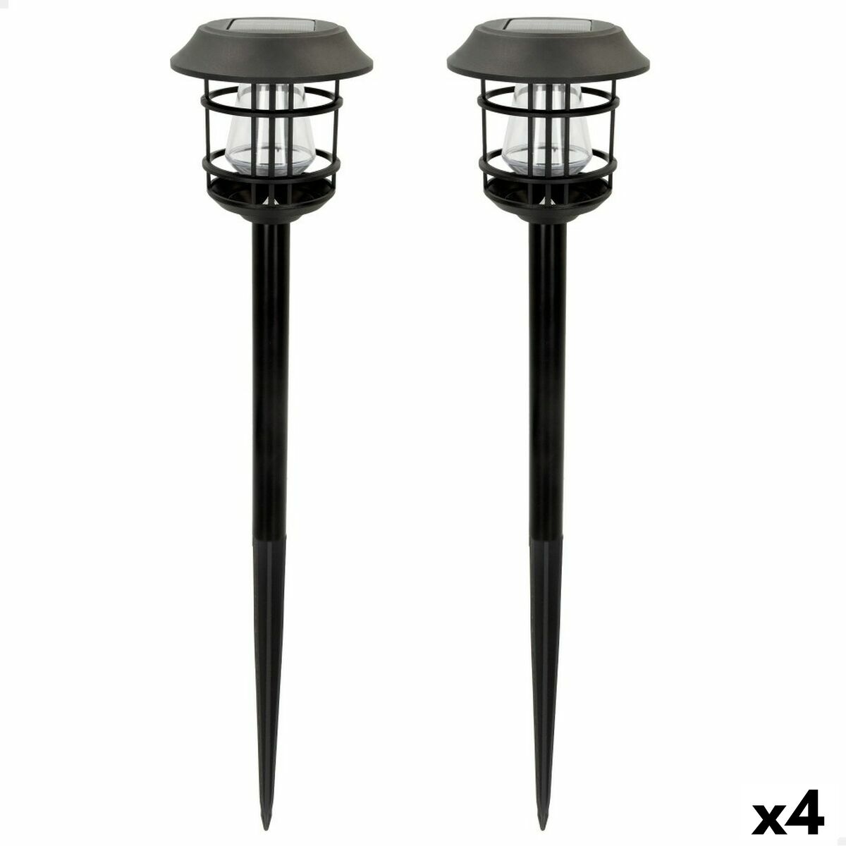 4899888735939 - Set of solar garden lights 2 Pieces Stainless steel Plastic 13 x 55 x 13 cm (4 Units)