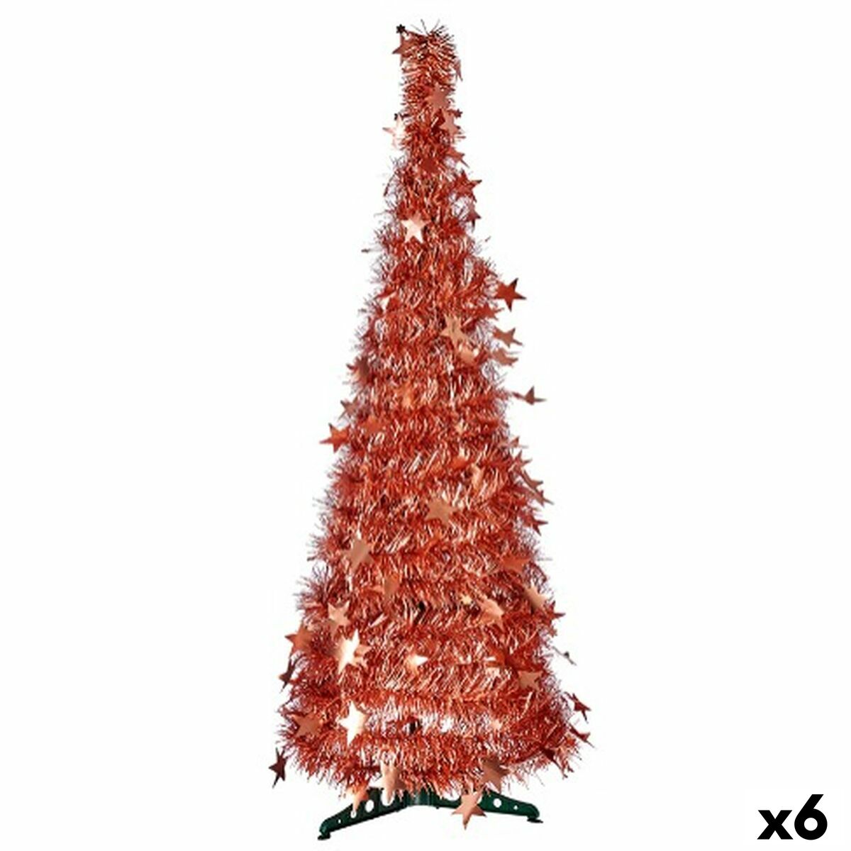 4899888737230 - Weihnachtsbaum Bronze Lametta 38 x 38 x 150 cm (6 Stück)