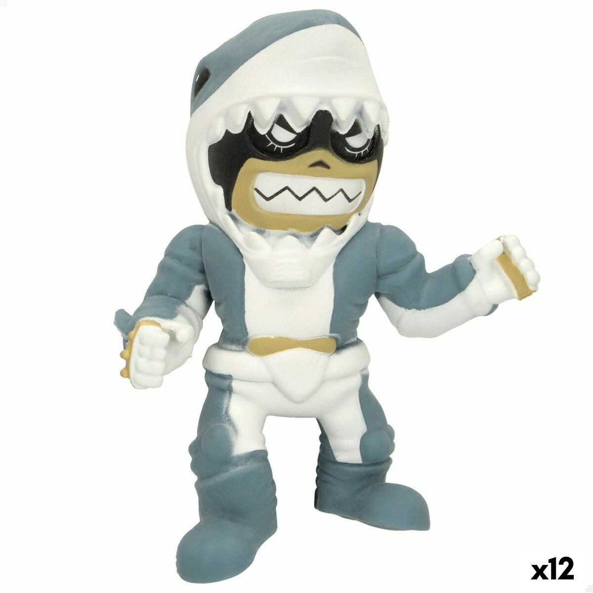 4899888737735 - Actionfiguren Super Masked Jaw Boy 14 x 16 x 85 cm Elastisch (12 Stück)