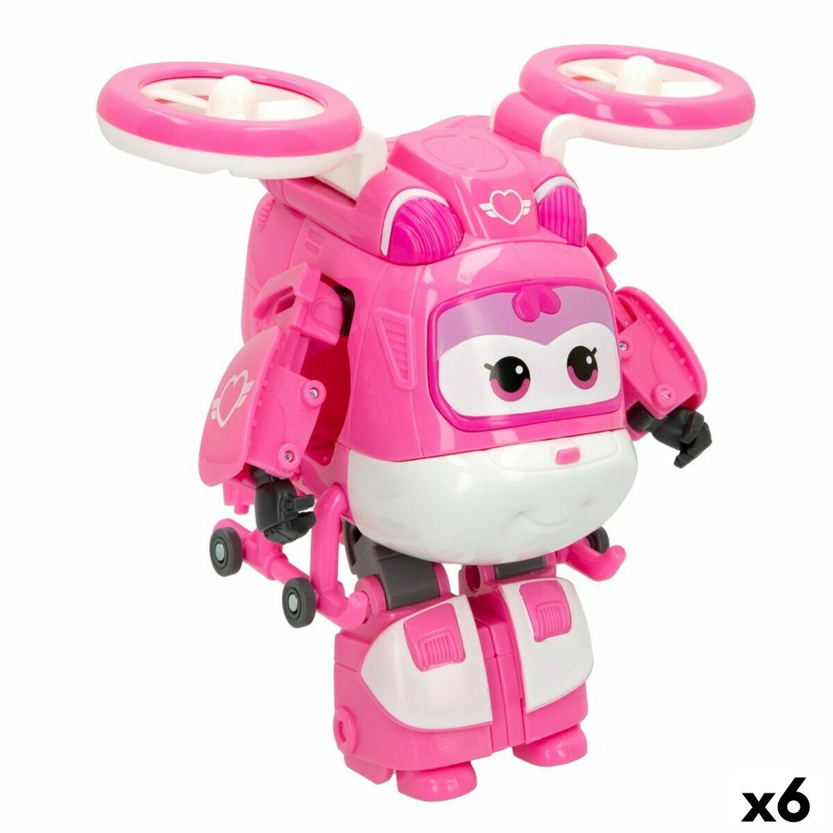 4899888738947 - Umwandelbarer Super-Roboter Dizzy Hubschrauber 105 x 135 x 145 cm Rosa (6 Stück) 4899888738947 - Umwandelbarer Super-Roboter Dizzy Hubschrauber 105 x 135 x 145 cm Rosa (6 Stück)