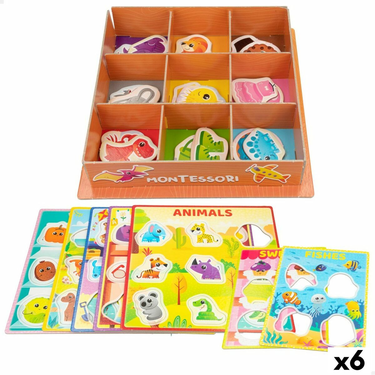 4899888740667 - Educational Game 26 x 6 x 26 cm Colours Montessori method 61 Pieces 6 Units 4899888740667 - Educational Game 26 x 6 x 26 cm Colours Montessori method 61 Pieces 6 Units