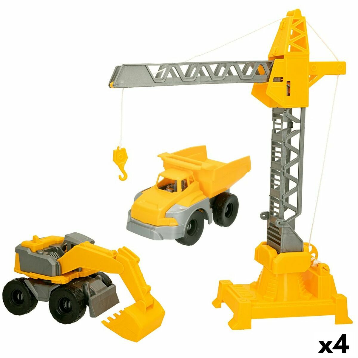 4899888740957 - Construction Vehicles 31 x 41 x 95 cm (4 Units) 3 Pieces