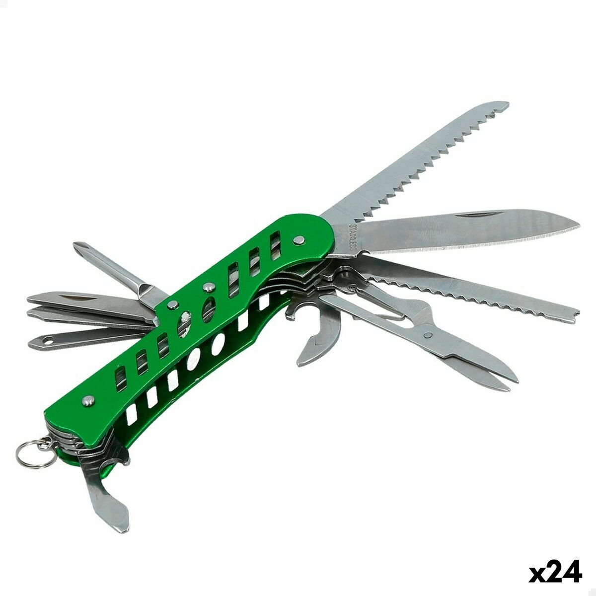 4899888741947 - Multifunktionsmesser grün Camping 25 x 9 x 12 cm (24 Stück) 4899888741947 - Multifunktionsmesser grün Camping 25 x 9 x 12 cm (24 Stück)