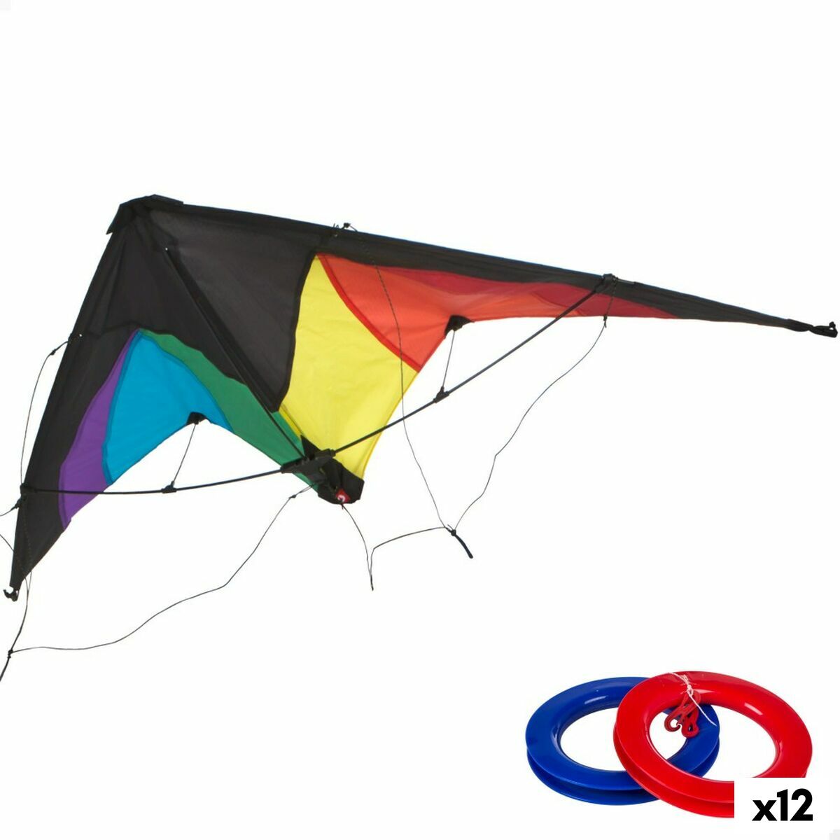 4899888746522 - Drachen Pop-Up Magic 125 x 72 cm Regenbogen 12 Stück