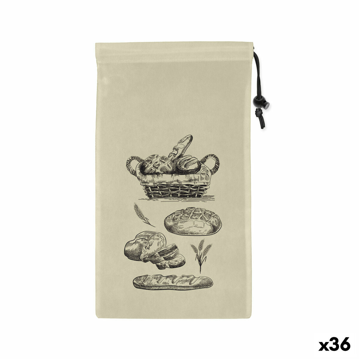 4899888748236 - Wiederverwendbare Säcke für Lebensmittel Brot TNT (Non Woven) 2 Stücke 25 x 45 cm (36 Stück) 4899888748236 - Wiederverwendbare Säcke für Lebensmittel Brot TNT (Non Woven) 2 Stücke 25 x 45 cm (36 Stück)