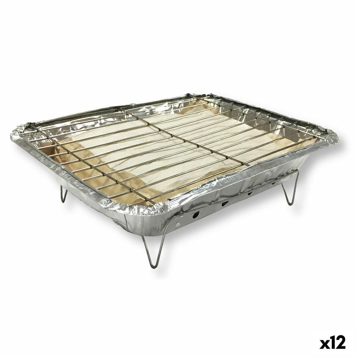 4899888751243 - Disposable Barbecue instant 24 x 31 x 6 cm (12 Units)