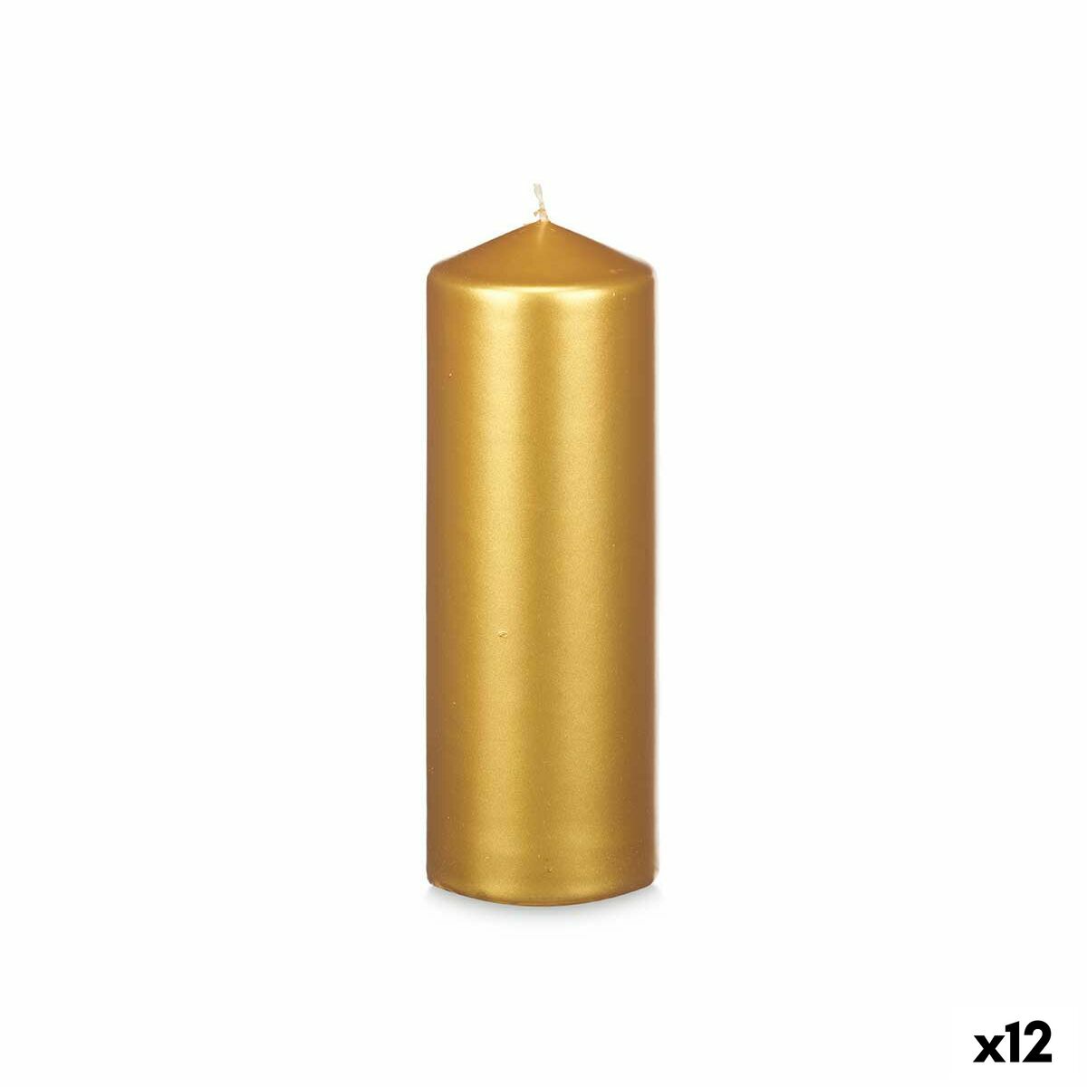 4899888751687 - Kerze 92540 Gold 7 x 20 x 7 cm (12 Stück) 4899888751687 - Kerze 92540 Gold 7 x 20 x 7 cm (12 Stück)
