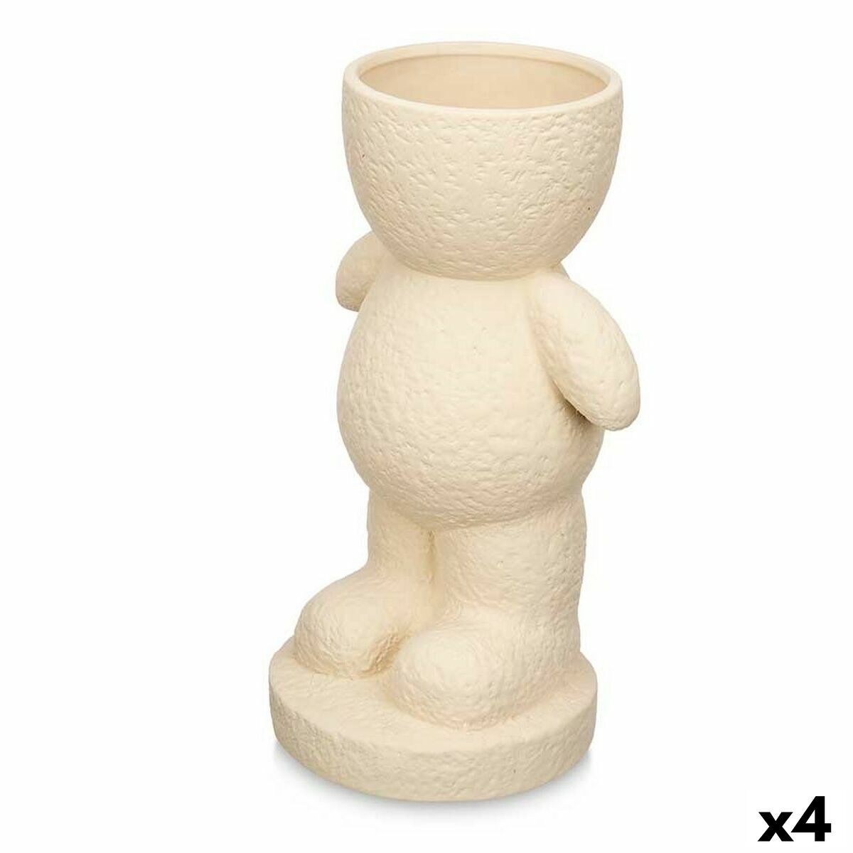 4899888752165 - Decorative Figure Beige 19 x 31 x 15 cm Vase (4 Units)