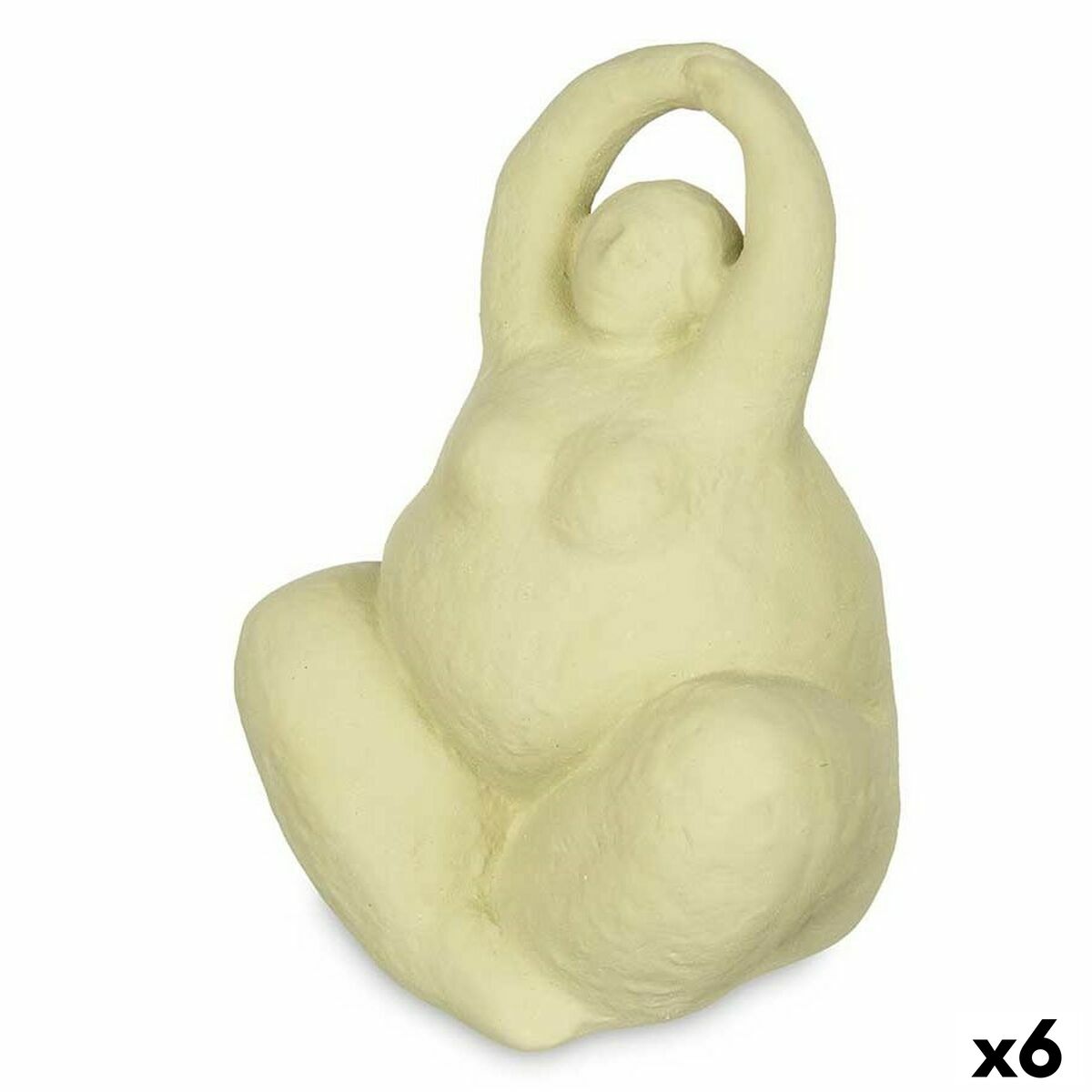 4899888752219 - Dekorative Figur grüner Dolomit 14 x 18 x 11 cm (6 Einheiten) Lady Yoga