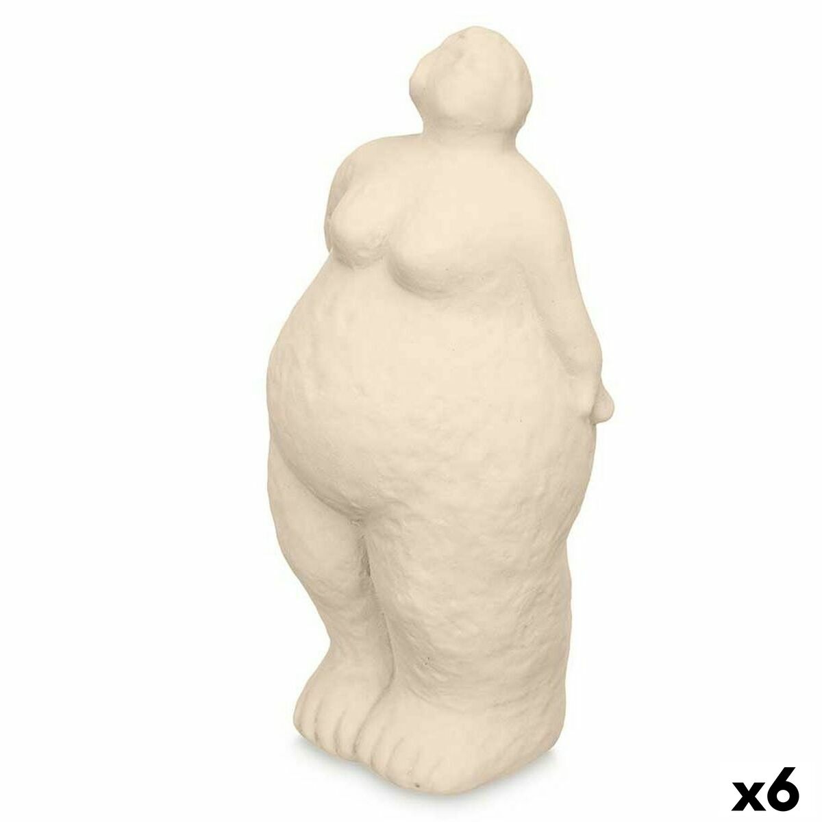 4899888752257 - Decorative Figure Beige Dolomite 14 x 34 x 12 cm (6 Units) Lady Standing