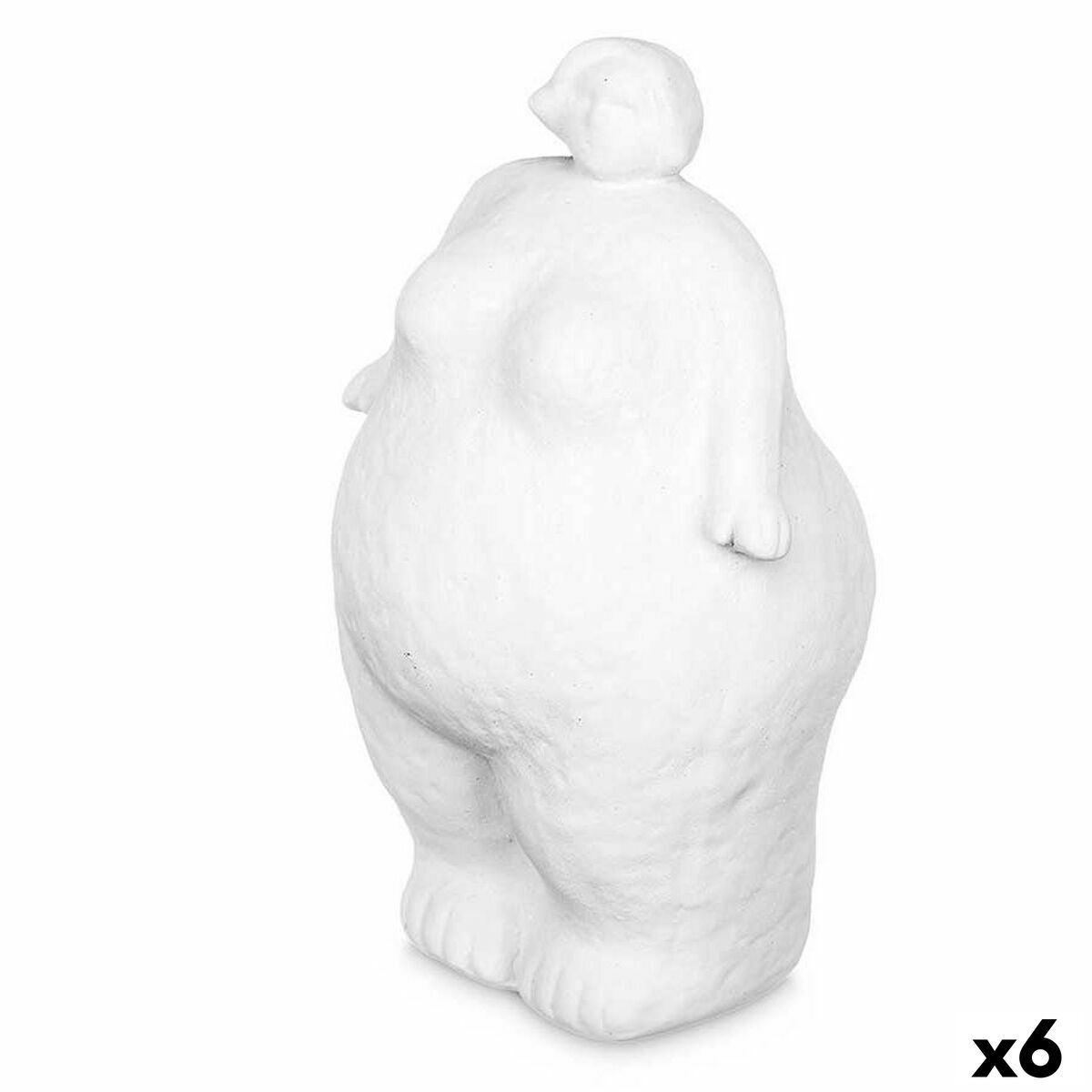 4899888752271 - Decorative Figure White Dolomite 14 x 25 x 11 cm (6 Units) Lady Standing