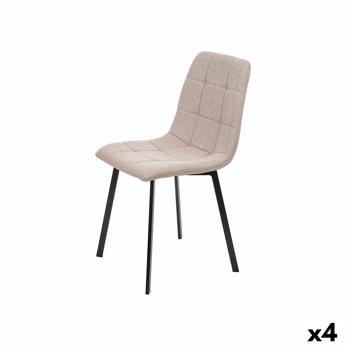 4899888754930 - Stuhl Braun Stoff 45 x 89 x 53 cm Elegant (4 Stück)